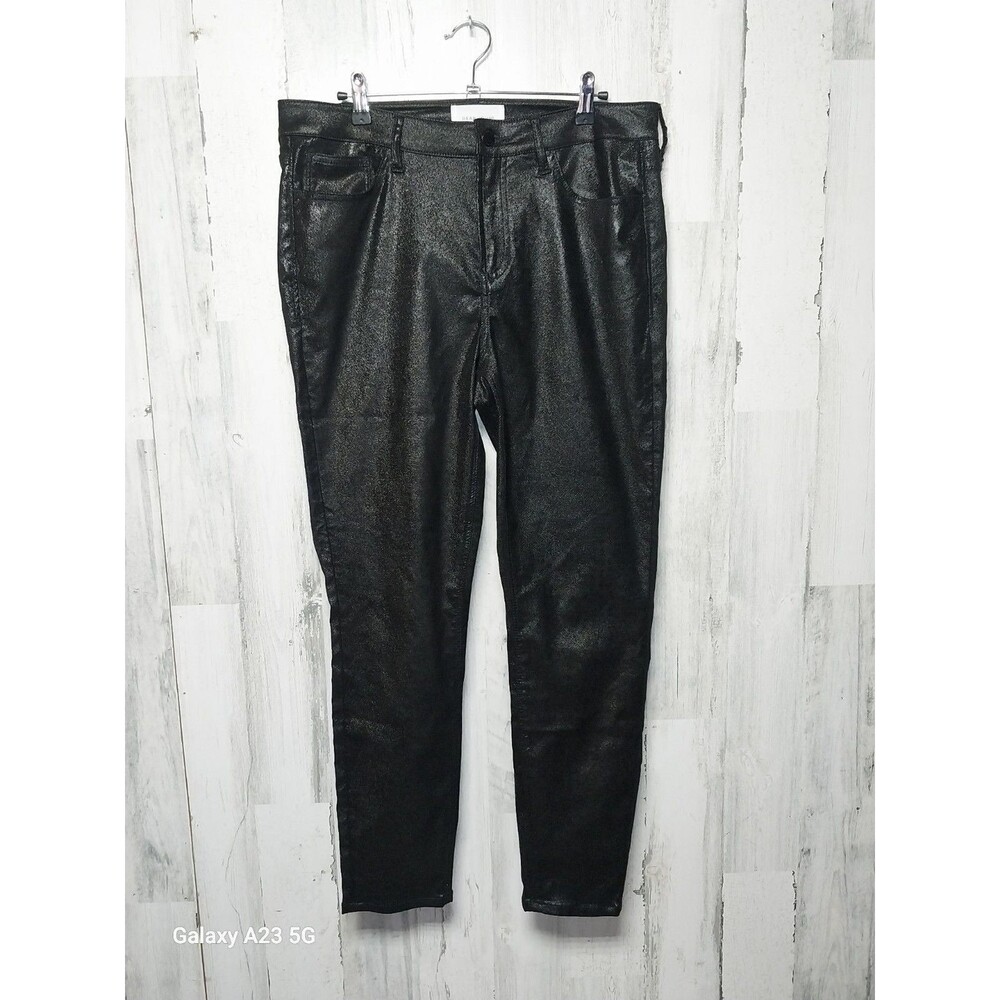 Dear John 31 Womens Jeans Black Sparkle Gisele High Waisted Skinny